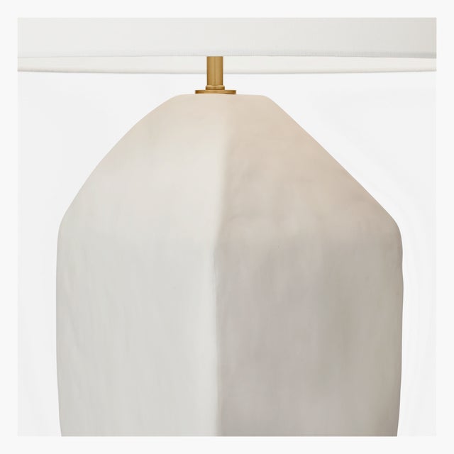 Visual Comfort Hable by Visual Comfort Studio Hable Sybert Table Lamp in Matte White Ceramic For Sale - Image 4 of 5