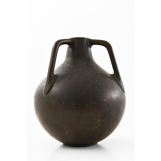 1940s Vintage Vase in Bronze, 1940s For Sale - Image 5 of 6
