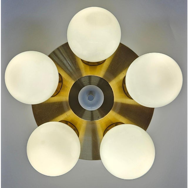 Mid-Century Space Age Sputnik Flush Mount, 1970s For Sale - Image 8 of 17