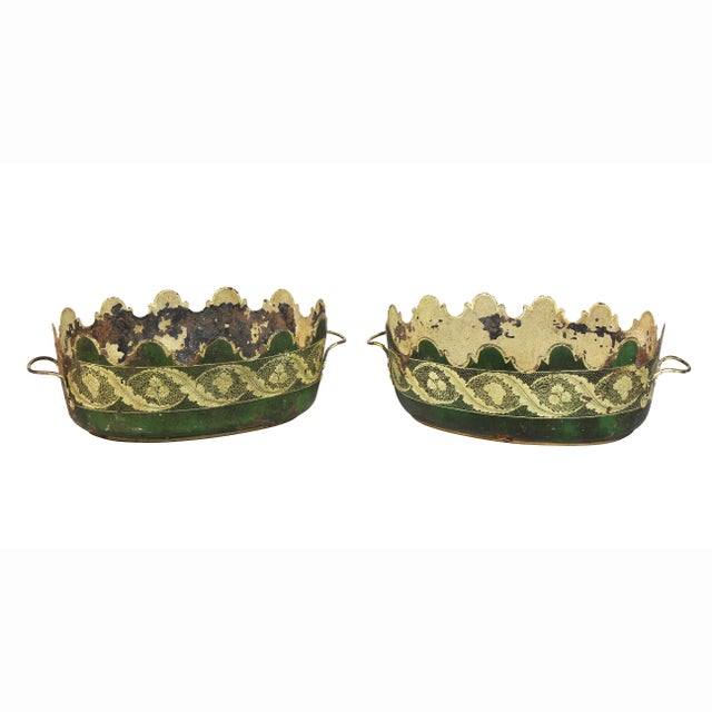Early 19th Century French Tole Verrieres - a Pair For Sale - Image 9 of 9