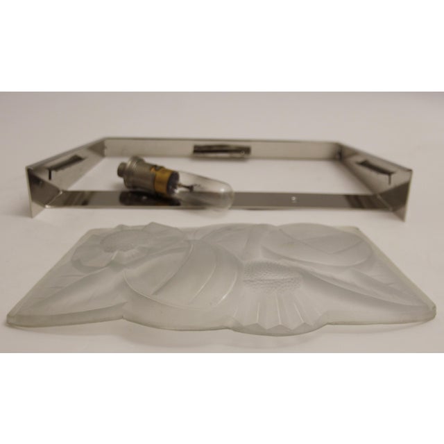 French Art Deco Wall Light by David Guéron for Degue, 1930s For Sale - Image 9 of 10