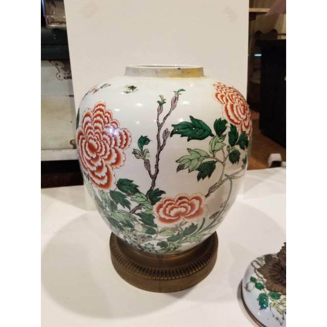 Antique Bronze Mounted Famille Verte Ginger Jar For Sale In San Antonio - Image 6 of 10