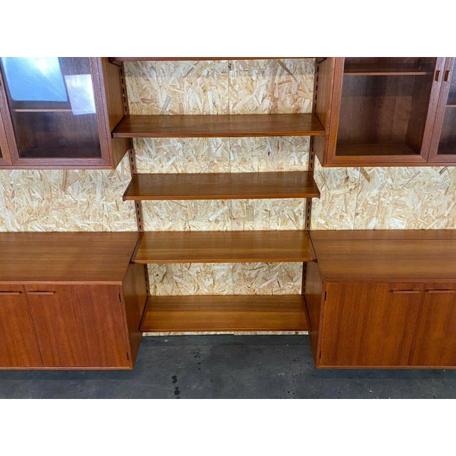 Mid-Century Modern Danish Teak Wall Unit, 1960s For Sale - Image 3 of 13