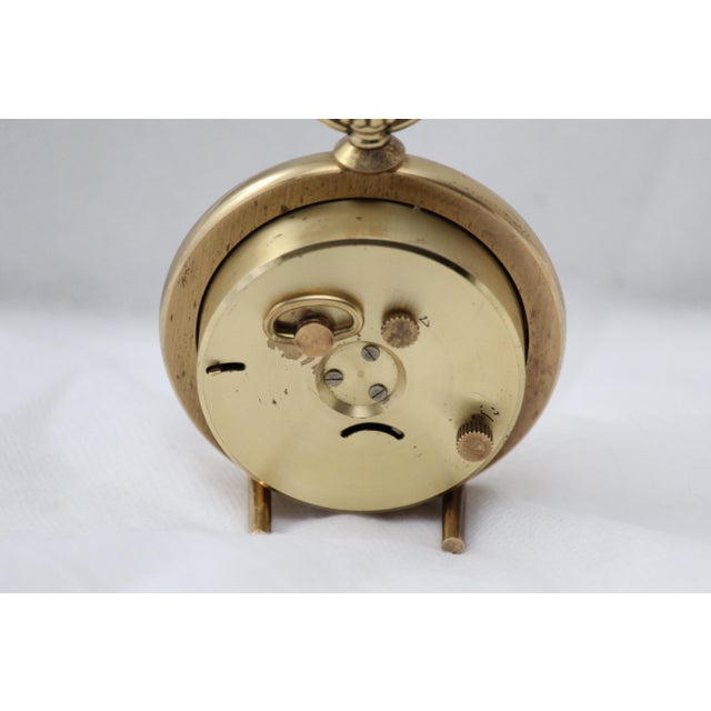 Gold Pocket Watch Desk Clock, 1960s For Sale - Image 9 of 17