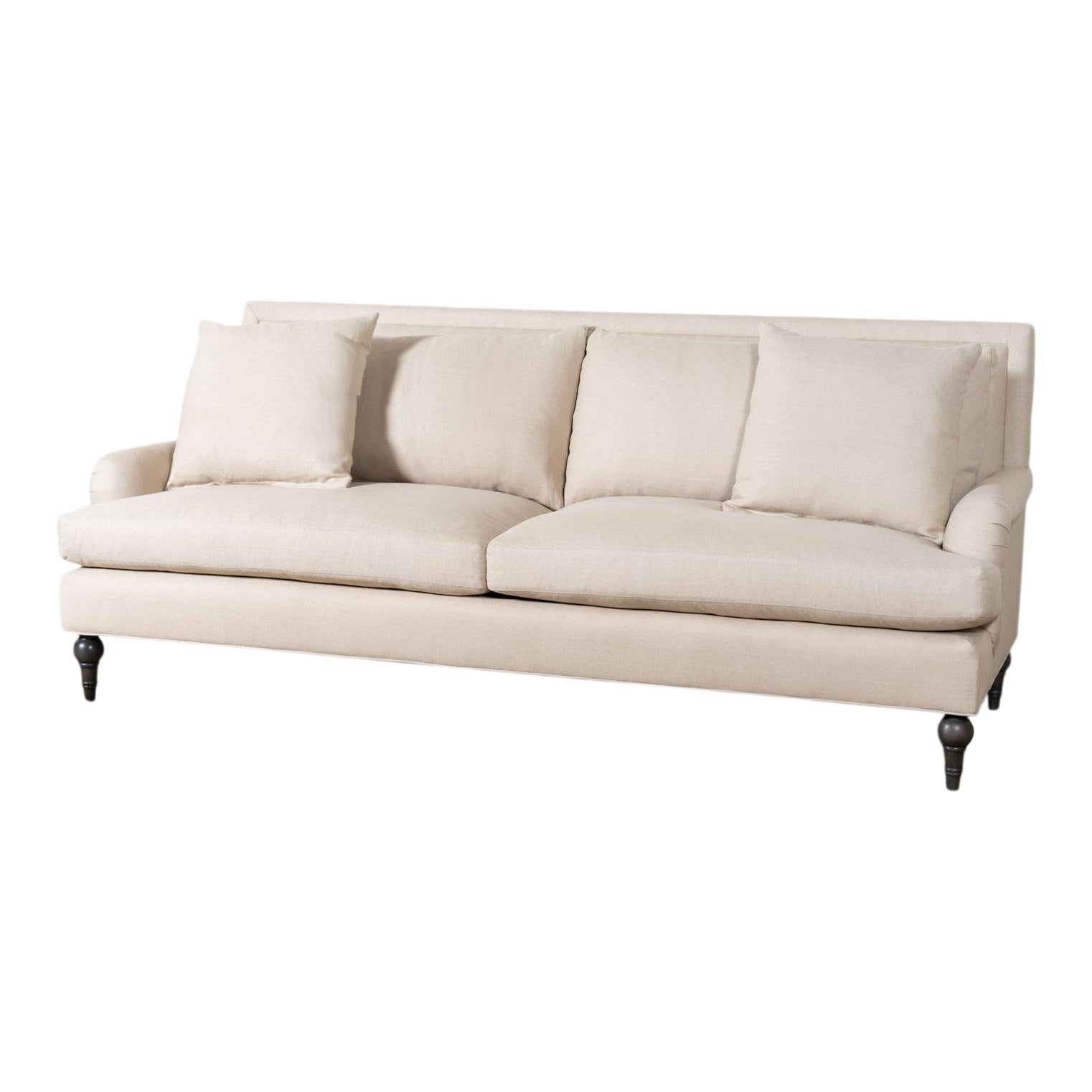 EJ Victor Upholstered Linen Cleary Sofa Chairish