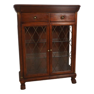 Lexington Nautica Collection Cherry Display Cabinet For Sale