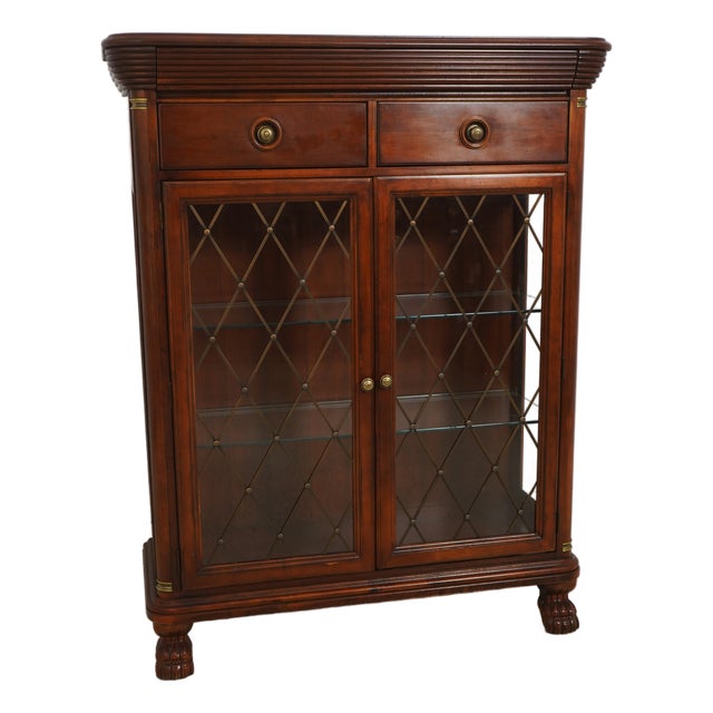 Lexington Nautica Collection Cherry Display Cabinet For Sale