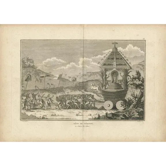 After Sonnerat, Hindu Festival Procession with Vishnu Cart, 1806, Engraving For Sale - Image 10 of 10