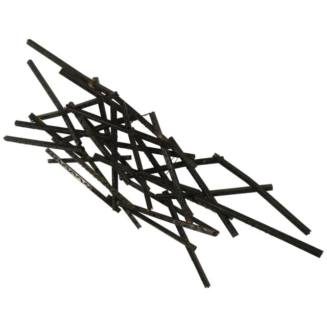 1970s Industrial Metal Wall Sculpture For Sale - Image 13 of 13