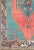 Tribal Design Vintage Turkish Rug in Teal, Blue, Green, Charcoal & Coral 5'2 X 8'7 For Sale - Image 4 of 8