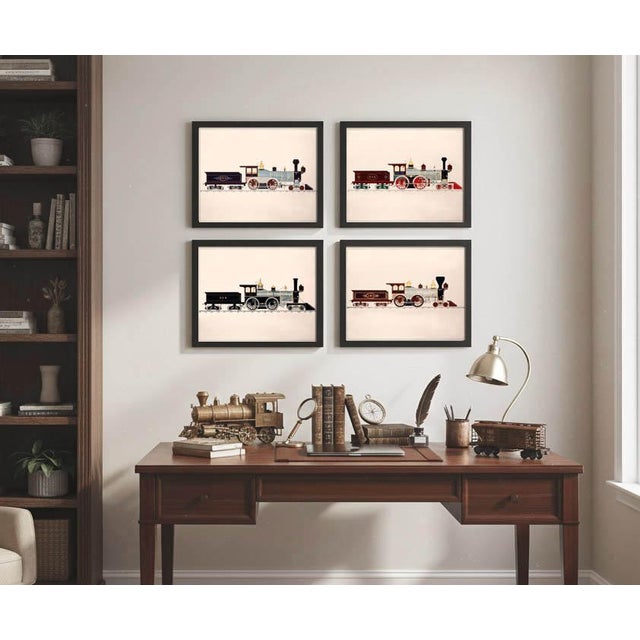 Prints ship out in 1 - 3 days. These charming prints were remastered from the original illustrations drawn by train...