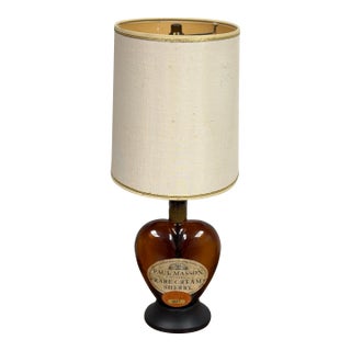 Paul Masson Heart Shaped Rare Cream Sherry Bottle Table Lamp For Sale