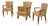 Bridge Armchairs by Jules Leleu, 1930s, Set of 3 For Sale