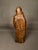 Burnt Umber Early 19th Century Flemish Hand-Carved Oak Statue of Saint Agnes, Circa 1820 For Sale - Image 8 of 16