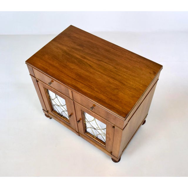 Mid Century French Regency Walnut Nightstands by John Widdicomb, 1960s For Sale - Image 9 of 17