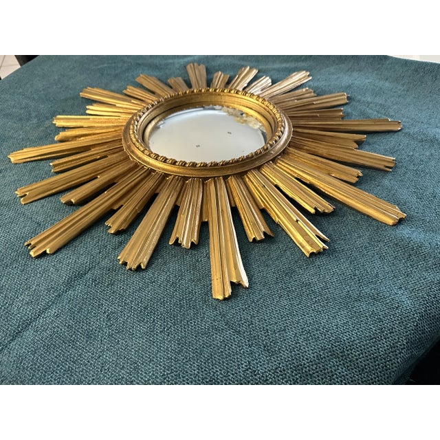 Large Vintage Witch's Eye Sun Mirror, 1960s For Sale - Image 11 of 15