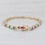 Modern 2.88ctw Gemstone Tennis Bracelet 10k Gold Diamond Ruby Sapphire Emerald 7" 2.5mm For Sale - Image 3 of 7