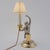 Silver 1970's Italian Surrealist Monkey Candlestick Table Lamp by Hauy Pouigo, Signed, Silver Plated Bronze & Brass - Rewired For Sale - Image 8 of 14