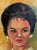 Mid-Century Modern Signed Oil Portrait of a Snobbish Young Woman 1962 For Sale - Image 3 of 6