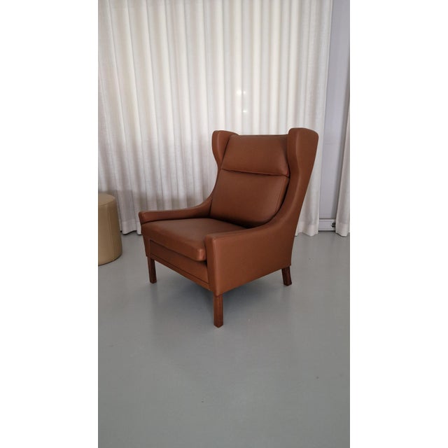 Wingback Chair by Børge Mogensen For Sale - Image 6 of 6