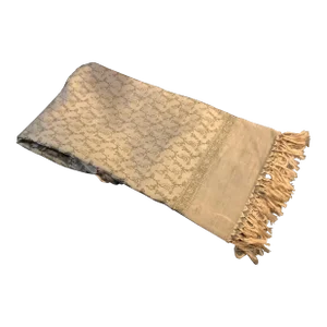 1990s Decorative Accent Silk Jacquard Throw