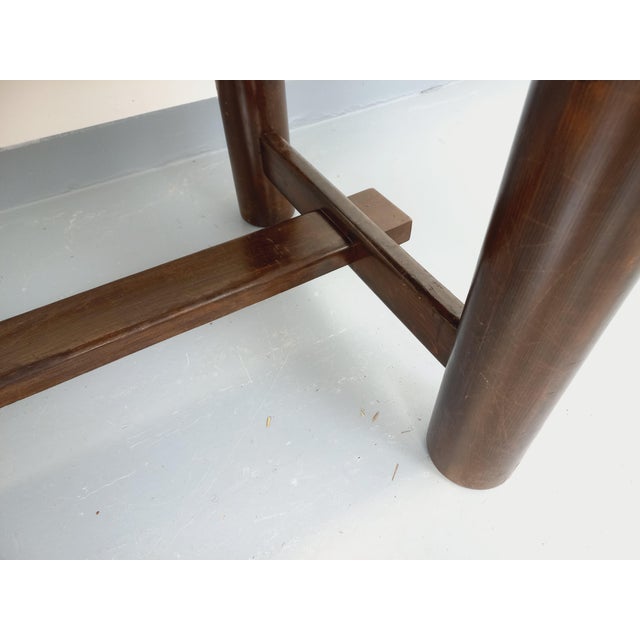 Brutalist Rectangular Dining Table in Dark Pine by Georges Robert, 1950s-1960s For Sale - Image 10 of 18