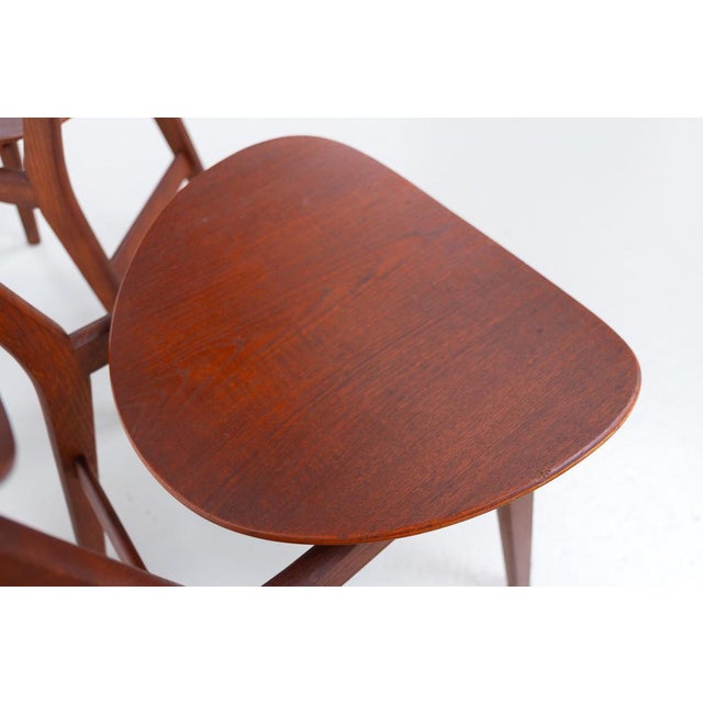 Modern Danish Oak and Teak Side Chairs, Denmark, 1960s, Set of 2 For Sale - Image 18 of 18