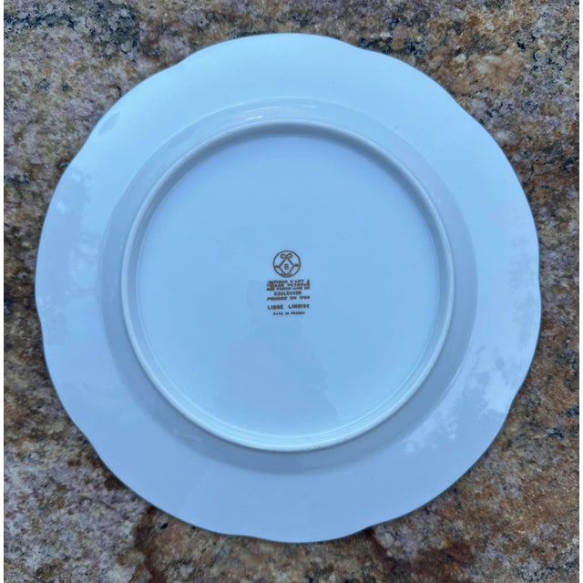 Vintage French Hand Painted Cherubs Gold Gilt Red Porcelain Decorative Plate For Sale - Image 9 of 10