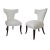 Modern Modern Mid Century Style Klismos Dining Chairs in Boulce Fabric - Set of 6 For Sale - Image 3 of 6