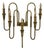 Monumental Bronze Wall Sconce, 1940s For Sale