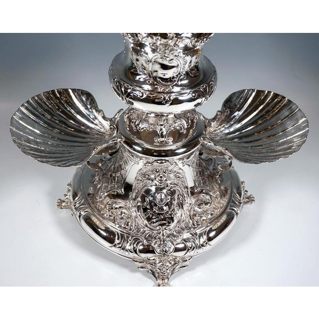 Viennese Art Nouveau Silver Caviar Stand from Würbel & Czokally, 1900s For Sale - Image 6 of 17