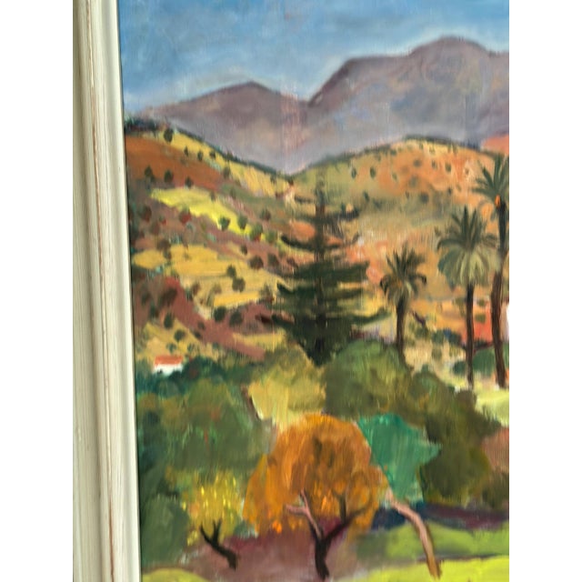 Pierre Van Der Stok, Landscape, 1960, Oil Painting on Canvas, Framed For Sale - Image 11 of 16
