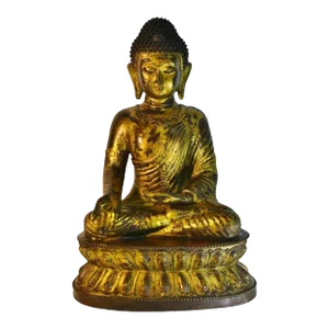 Large Gilt Bronze Statue Buddha