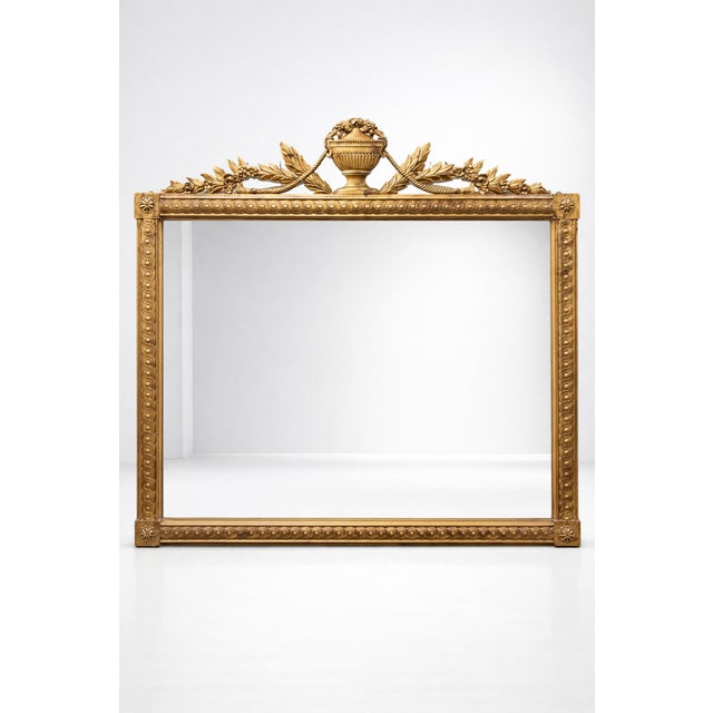 Gilt Mirror with Moldings, 1890s For Sale - Image 5 of 5