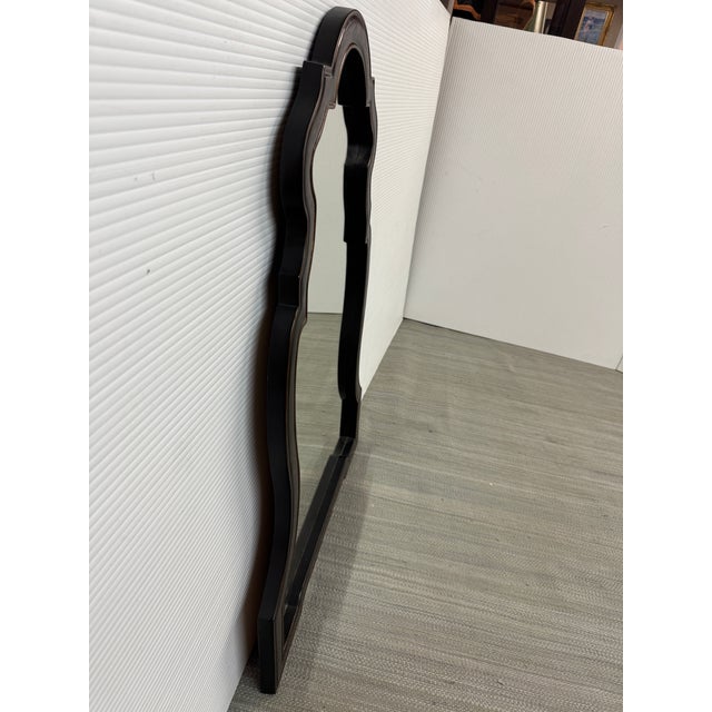 Wood Sunrise Home Queen Anne Wall Mirror For Sale - Image 7 of 12