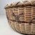 Japanese Woven Bamboo Basket with Calligraphy, 1950s For Sale - Image 6 of 10