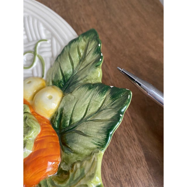 Late 20th Century Fitz and Floyd Tromp L’oiel Vegetable Plates- Set of 4 For Sale In Charlotte - Image 6 of 9
