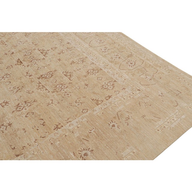 Rug & Kilim 2010s Rug & Kilim’s Oushak Style Oversized Rug in Taupe With Floral Patterns For Sale - Image 4 of 8