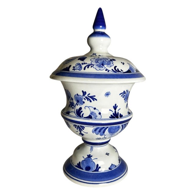 Vintage Hand-Painted Money Box by Royal Delft, 1989 For Sale - Image 4 of 17