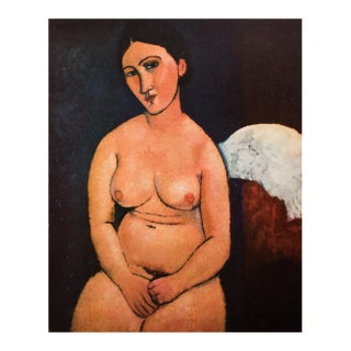 1950s After Amedeo Modigliani, "Seated Nude" First Edition Full-Color Print For Sale