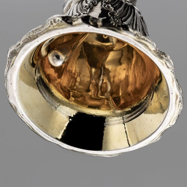 Antique Victorian Silver Desk or Dinner Bell, 1886 For Sale - Image 15 of 17