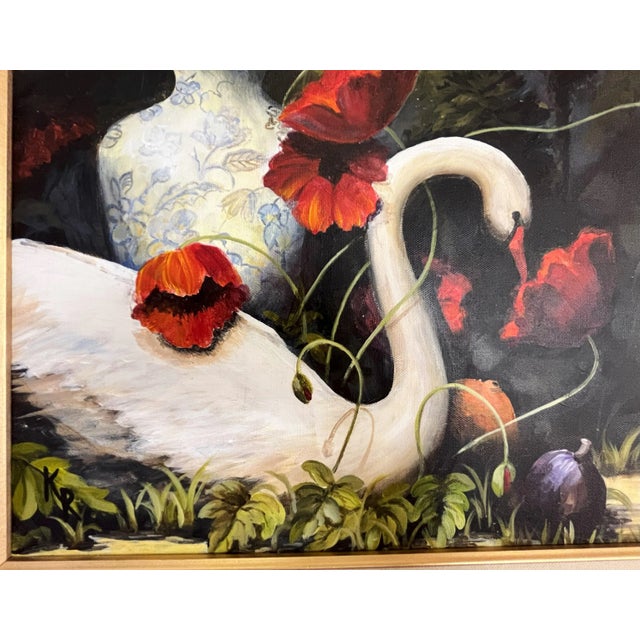 American Signed Original Painting on Canvas by Karen Reinhart (American, 1938-2023) For Sale - Image 3 of 12