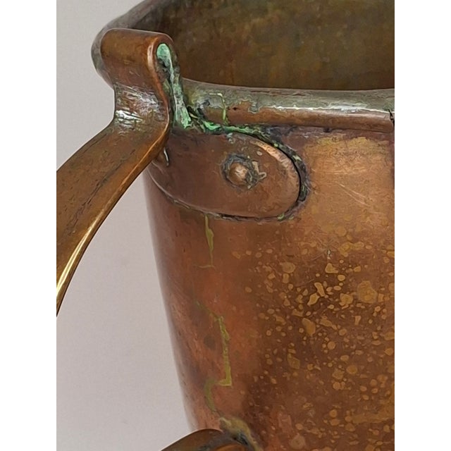 Very Rare Antique Early 1800s Russian Copper Netilat Yadayim Washing Cup With Unique Base - Jewish Ritual Vessel For Sale In Boston - Image 6 of 18
