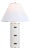 Flavie 26.5" Table Lamp in White/Gold For Sale