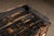Early 20th Century Wooden 14 Drawer Rolling Shop Cabinet in Distressed Black For Sale In Chicago - Image 6 of 10