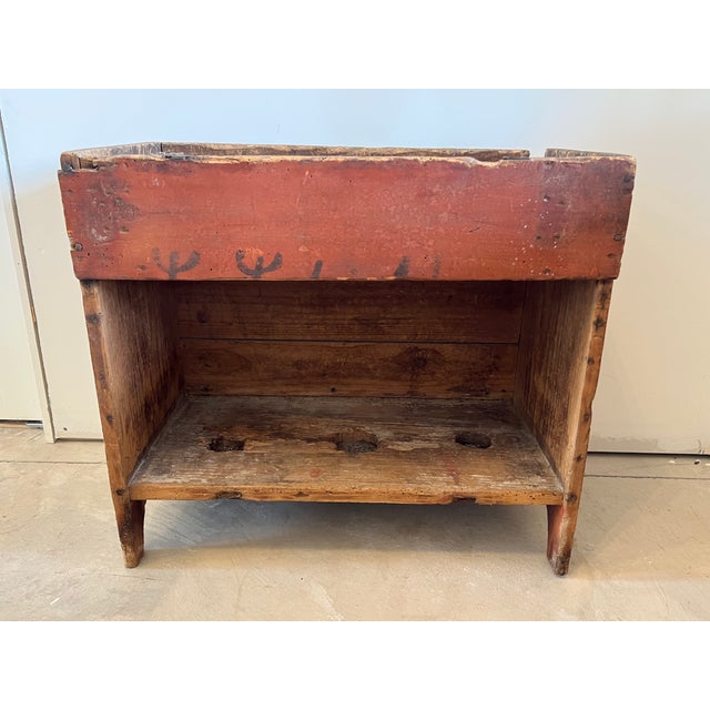 Early 1900s Small Pine Dry Sink For Sale - Image 4 of 9
