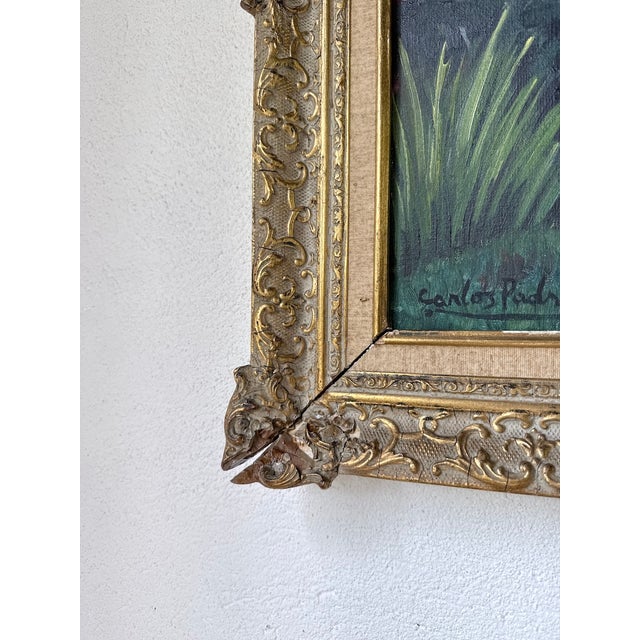 Carlos Padron, Landscape Composition, 1979, Oil Painting on Canvas, Framed For Sale - Image 14 of 18