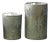 Etched Snowflake Mecury Glass Candle Holder (Set of 2) For Sale