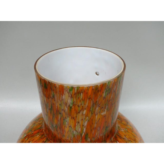 Ceiling Light in Flamed Orange, Green, Black, Beige by Peill & Putzler, 1970s For Sale - Image 13 of 17