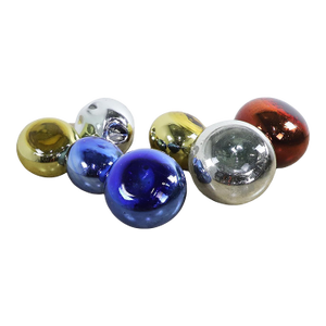 1950s Giant Mexican Modernism Mercury Glass Spheres Set of 7